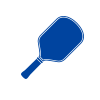Pickleball paddle icon